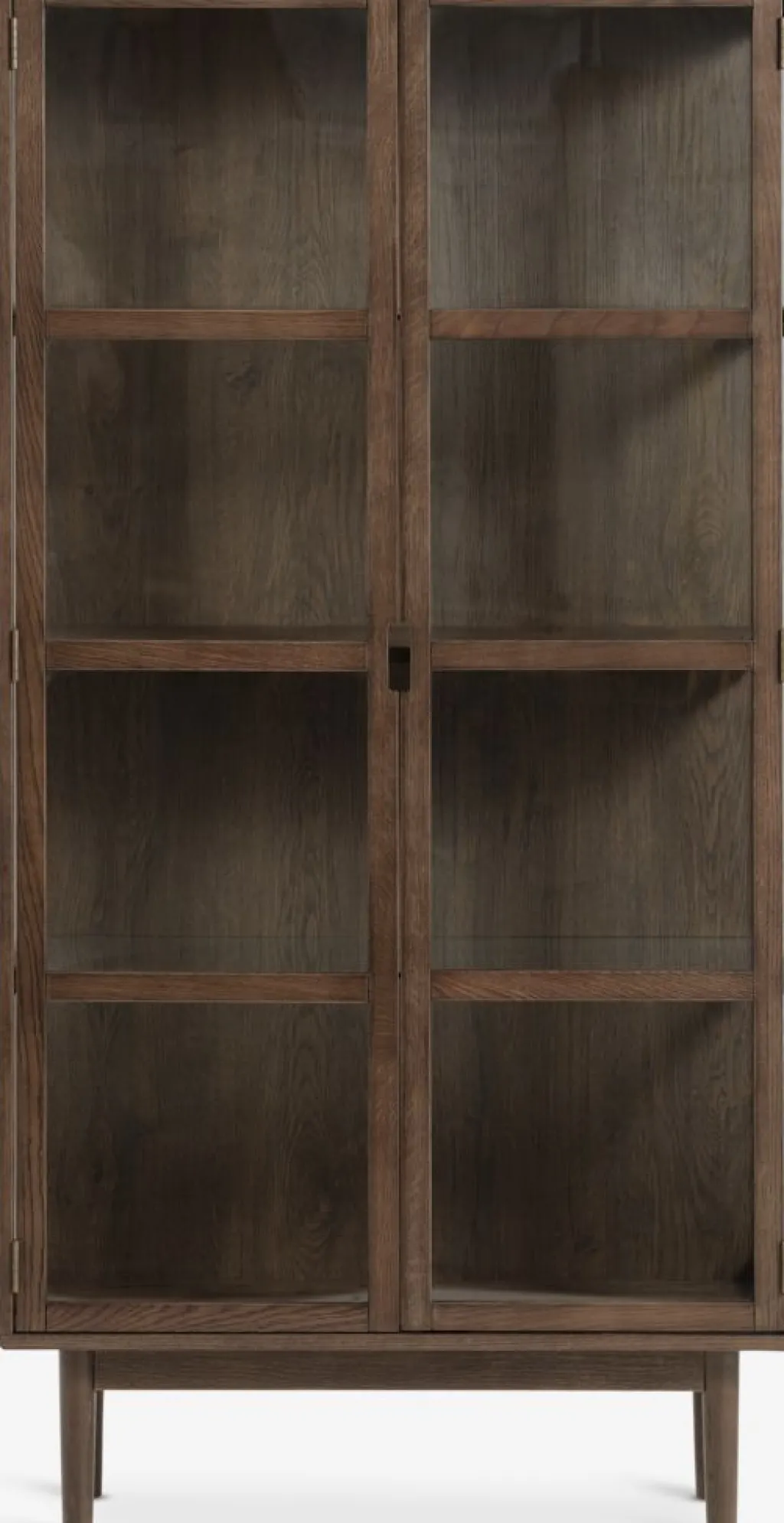 Vitrinas|Vitrinas>Royal Oak VESTERBYVitrina VESTERBY alta 2 puertas Roble oscuro