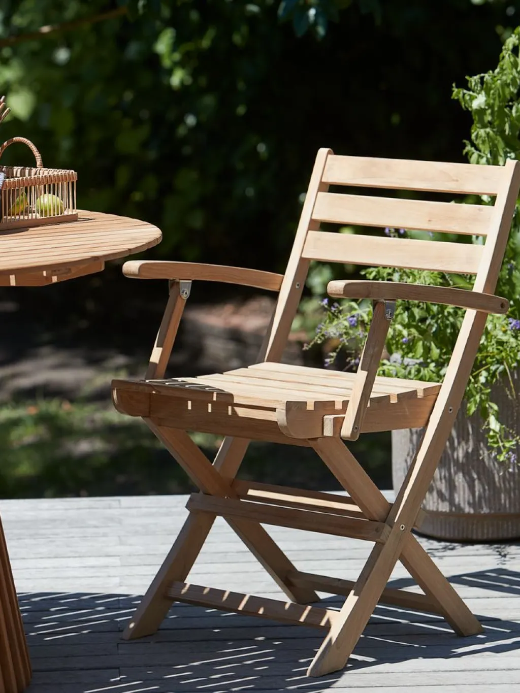 Sillas De Jardín>JUTLANDIA VESTERHAVETSilla plegable VESTERHAVET teca