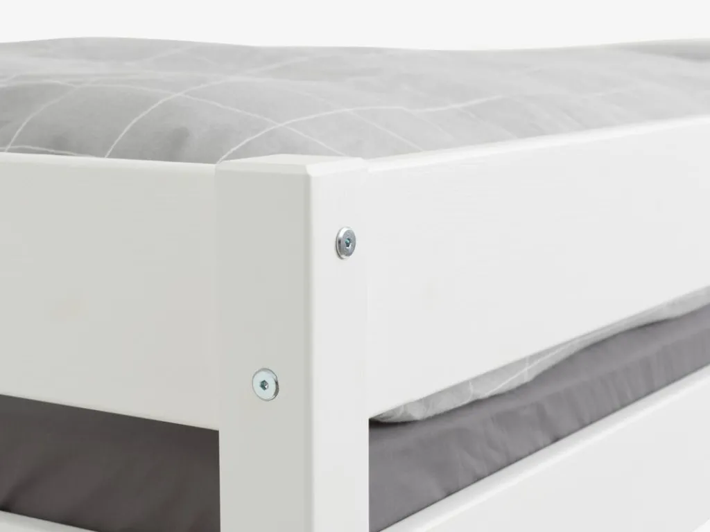 Camas Para Niños|90 X 200 Cm>JYSK VESTERVIGLitera VESTERVIG 2x90x200 con escalera blanco