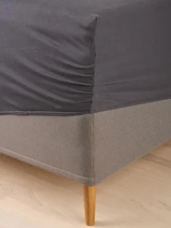 Sábanas Para Colchones|Sábanas Para Toppers>KRONBORG VILMAGOLDSábana bajera ajustable jersey VILMA 90x200x35 antracita Gris antracita