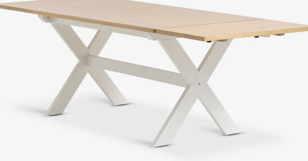 Mesas De Comedor>JYSK VISLINGEMesa de comedor VISLINGE 90x150 natural/blanco