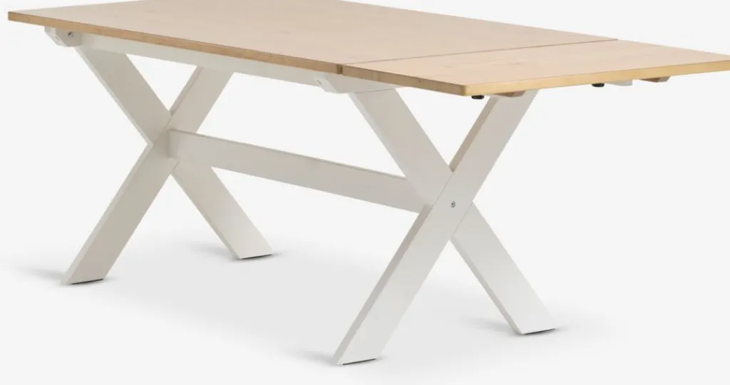 Mesas De Comedor>JYSK VISLINGEMesa de comedor VISLINGE 90x150 natural/blanco