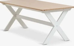 Mesas De Comedor>JYSK VISLINGEMesa de comedor VISLINGE 90x190 natural/blanco