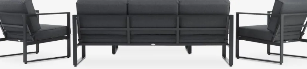Conjuntos Mesa Y Sillas De Jardín|Muebles De Jardín>JUTLANDIA VONGEConjunto muebles jardín VONGE 5 plazas Negro