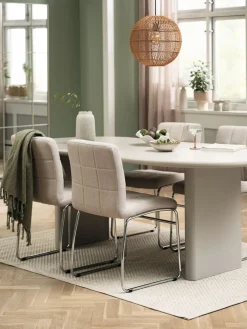 Mesas De Comedor|Conjuntos De Comedor>JYSK VORDINGBORG + HAMMELMesa VORDINGBORG L198 beis + 4 sillas HAMMEL beis