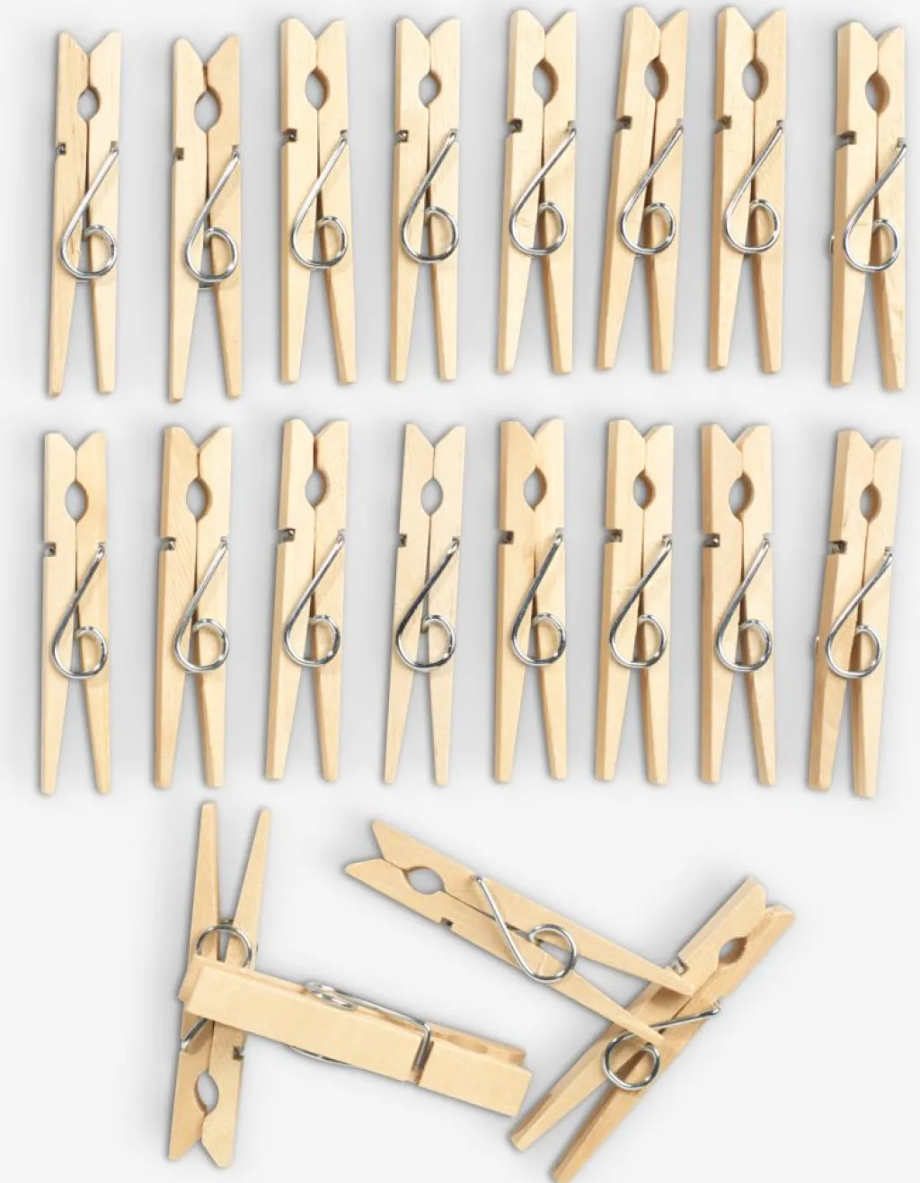 Productos De Limpieza>JYSK WILLHEMPinzas para ropa WILLHEM madera 20 unidades