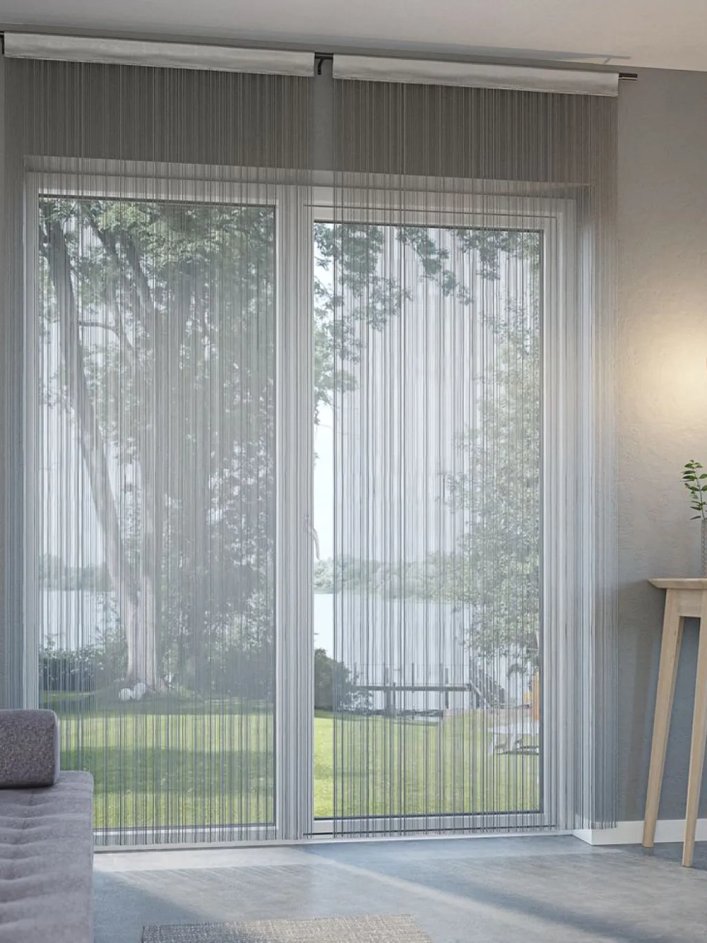 Cortinas De Hilos>JYSK YXLANCortina de hilos YXLAN 1x90x245 Gris